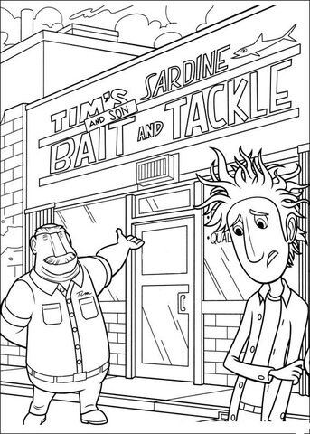 Welcome To Tims Shop  Coloring page