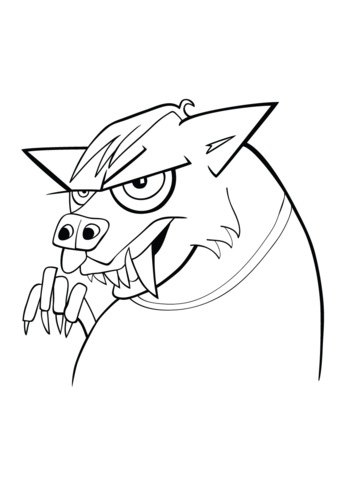 Werewolf  Coloring page