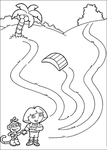 Which Way We Have To Go?  Coloring page