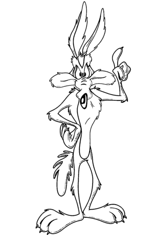 Wile E. Coyote Coloring page