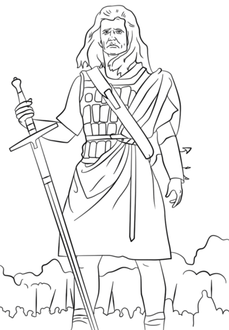 William Wallace Coloring page