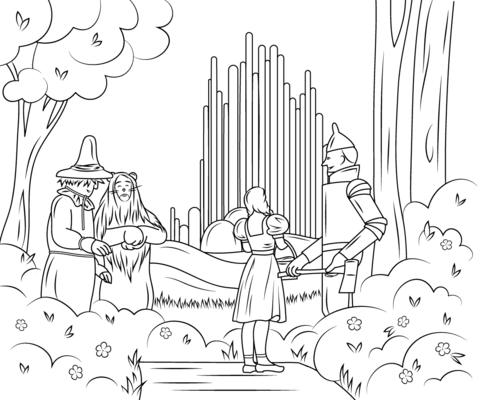 Wizard of Oz Emerald City Coloring page