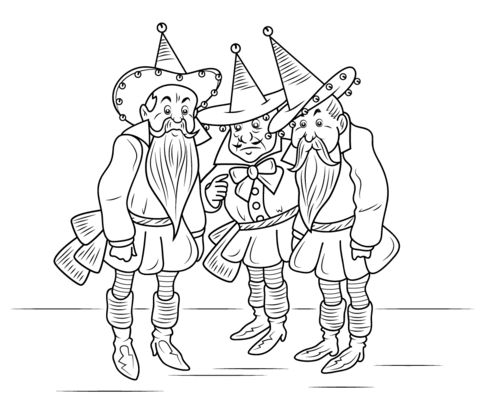 Wizard of Oz Munchkins Coloring page