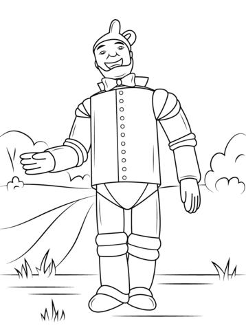 Wizard of Oz Tin Man Coloring page