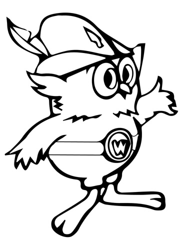 Woodsy Owl Coloring page