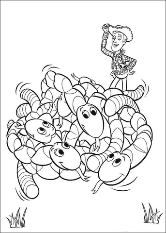Worms  Coloring page