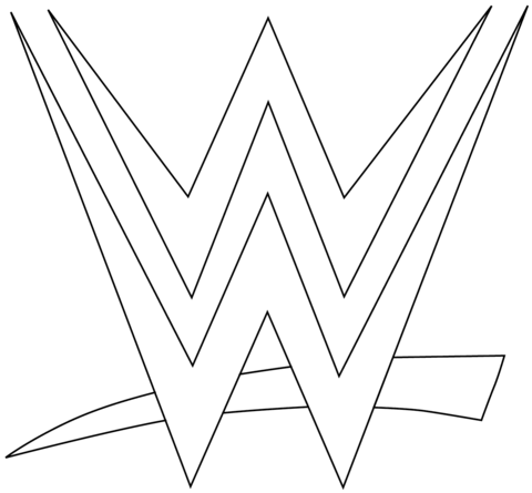 WWE Logo Coloring page