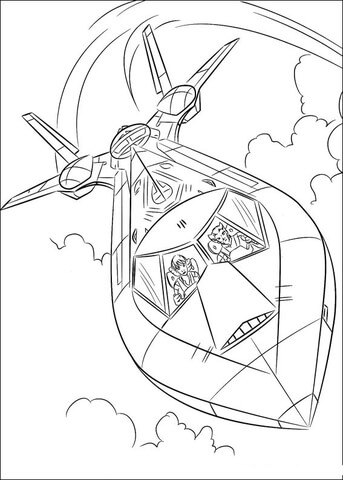 The Blackbird aircraft Coloring page