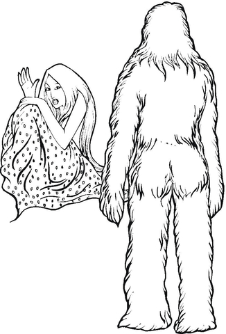 Yeti  Coloring page