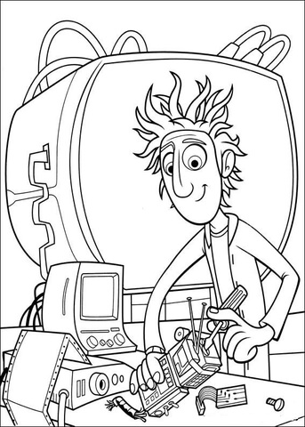 Young Inventor  Coloring page