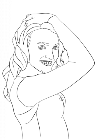 Zoey Brooks from Zoey 101 Coloring page