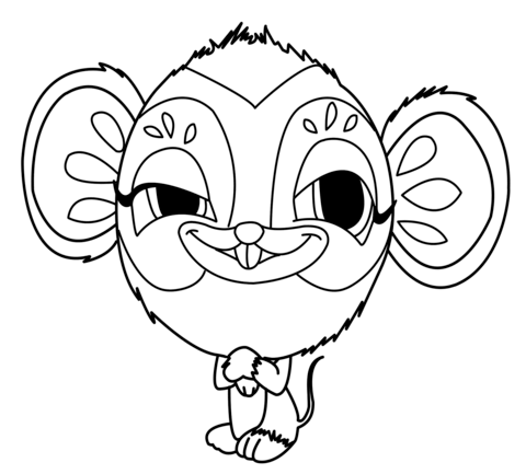Zooble Mouse Coloring page