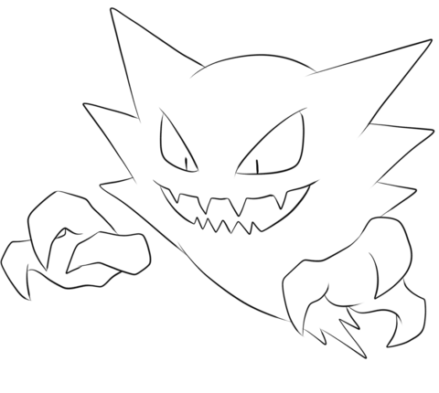 Haunter Coloring page