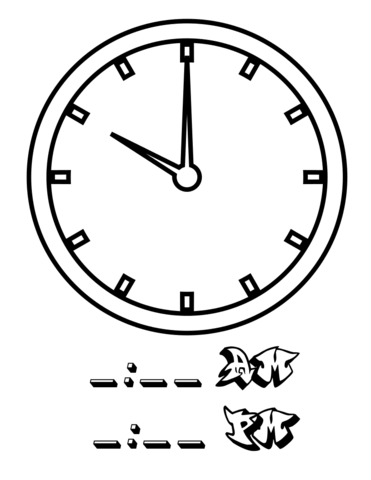 Ten Hours Coloring page