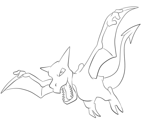 Aerodactyl Coloring page