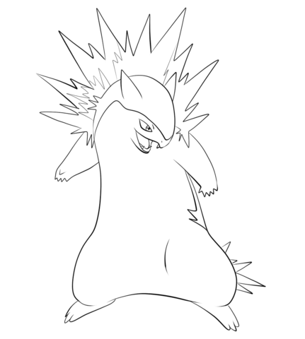 Typhlosion Coloring page