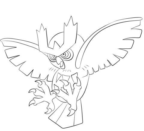 Noctowl Coloring page