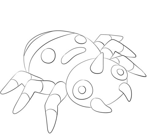 Spinarak Coloring page