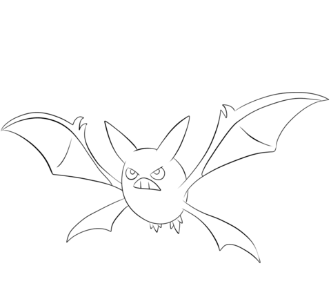 Crobat Coloring page