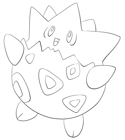 Togepi Coloring page