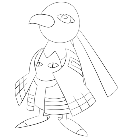 Xatu Coloring page