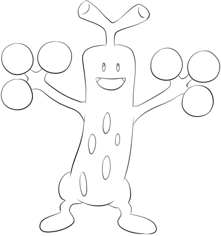 Sudowoodo Coloring page