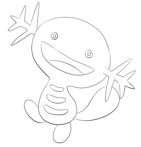 Wooper Coloring page