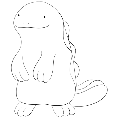 Quagsire Coloring page