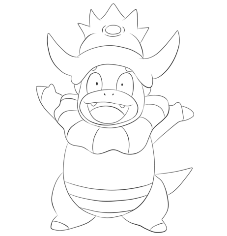 Slowking Coloring page