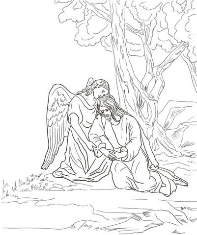 Agony in the Garden Coloring page