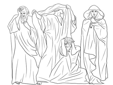 Zephaniah, Joel, Obadiah, and Hosea Coloring page