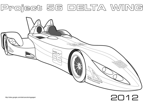 2012 Project 56 DeltaWing Coloring page