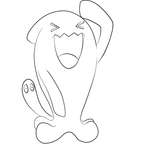 Wobbuffet Coloring page