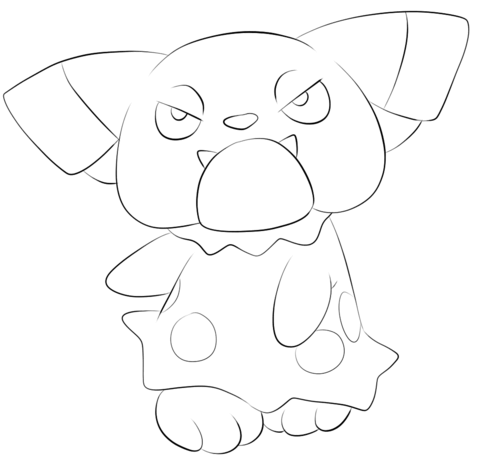 Snubbull Coloring page