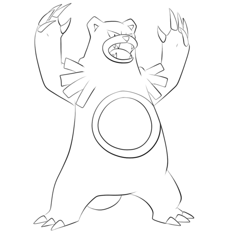 Ursaring Coloring page