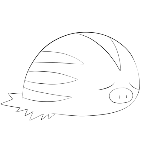 Swinub Coloring page