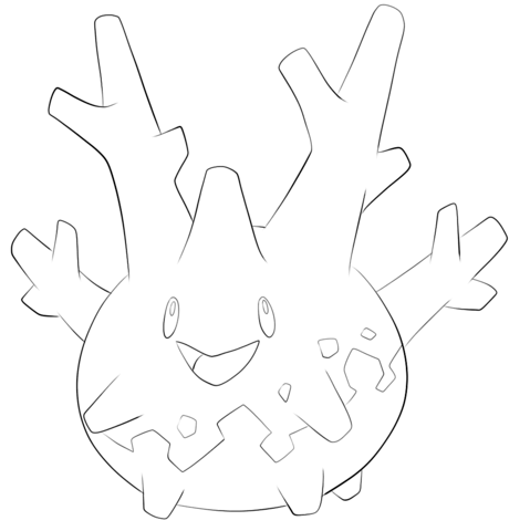 Corsola Coloring page