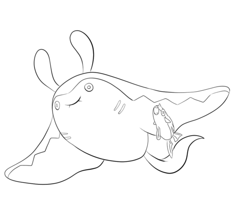 Mantine Coloring page