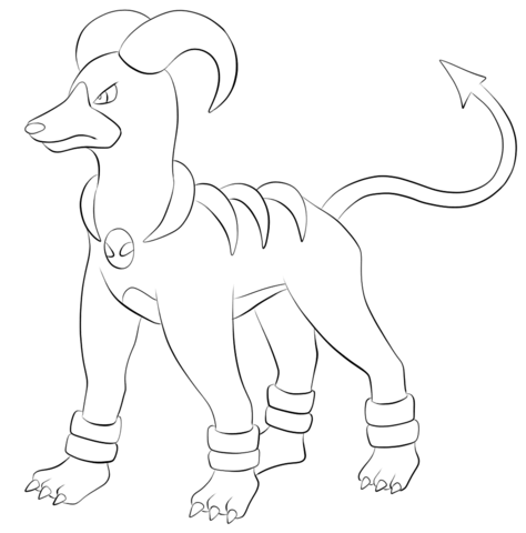 Houndoom Coloring page