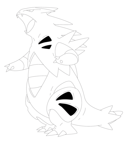 Tyranitar Coloring page