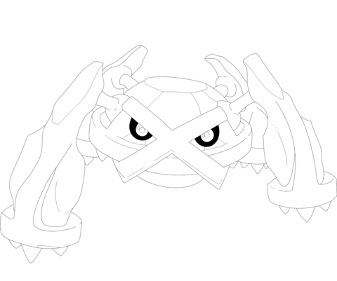 Metagross Coloring page