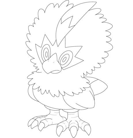 Rufflet Coloring page