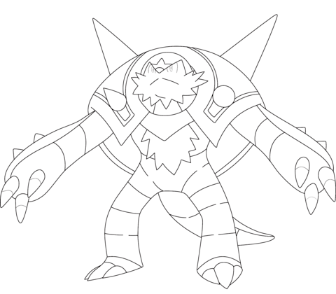 Chesnaught Coloring page