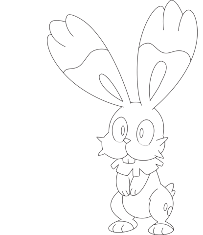 Bunnelby Coloring page