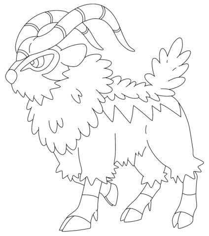 Gogoat Coloring page