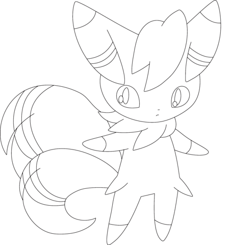 Male Meowstic Coloring page