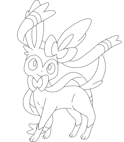 Sylveon Coloring page