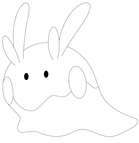 Goomy Coloring page