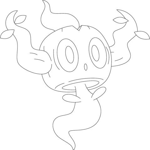 Phantump Coloring page