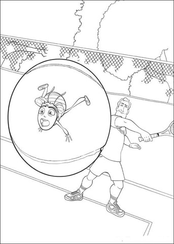 Barry Got Hit  Coloring page